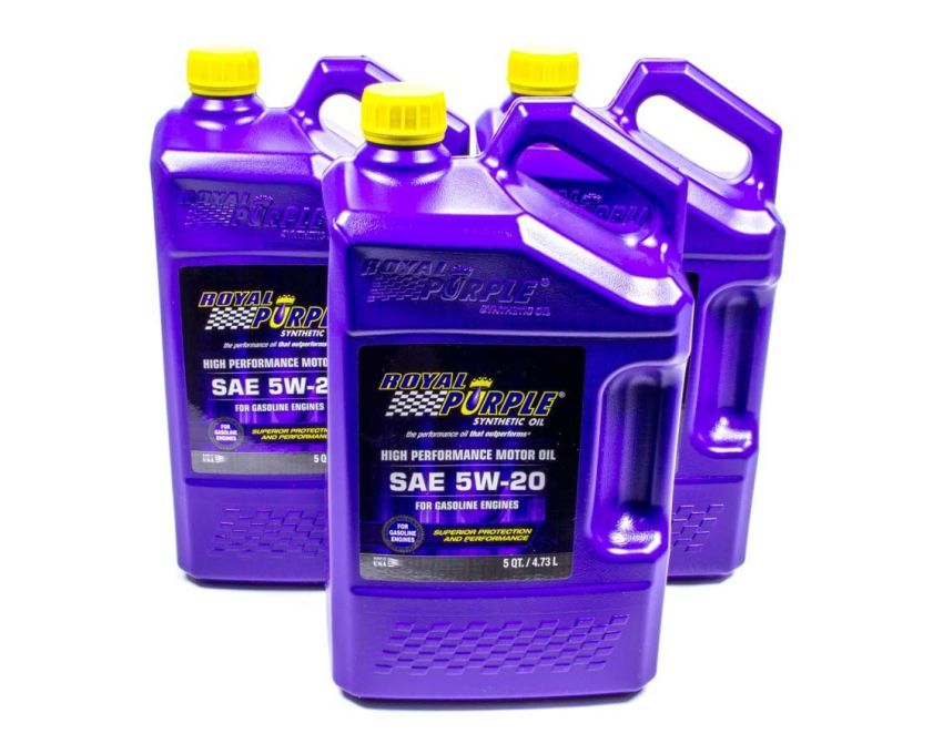 Royal Purple 53520 Premium Synthetic High Performance Multi-Grade 5W-20 Motor Oil - 5 Quart