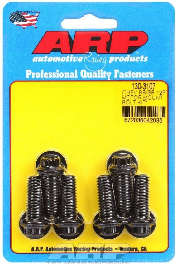 ARP ARP130-3107 Motor Mount Bolt Kit 12pt. Chevy