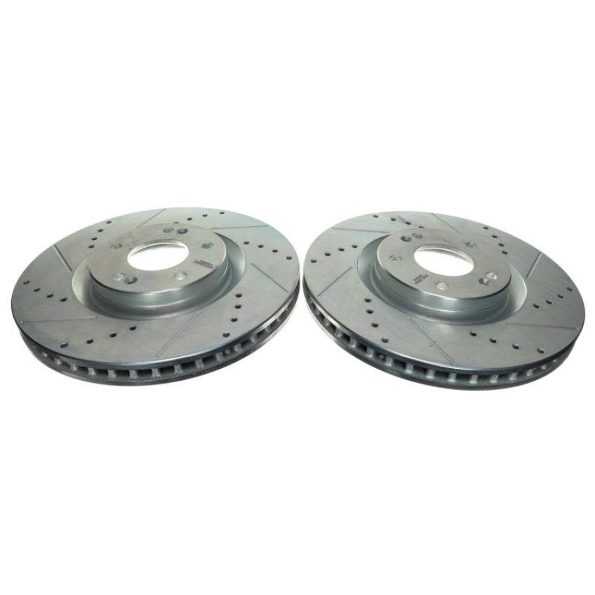 PowerStop JBR1902XPR PowerStop Evolution Performance Drilled, Slotted & Plated Brake Rotor Pair