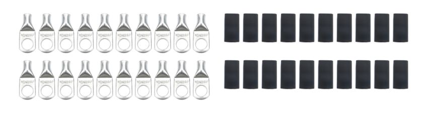 QUICKCAR RACING PRODUCTS QRP57-572-20 Ring Terminal 3/8in 8 Ga w/Heat Shrink 20pk