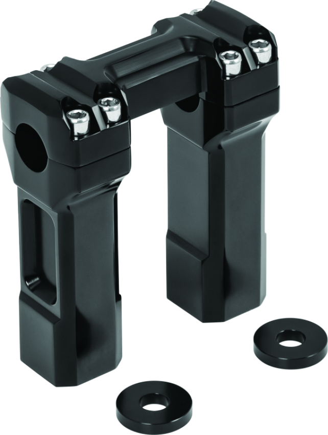 Kuryakyn 6132 5inch Billet Handlebar Risers Black