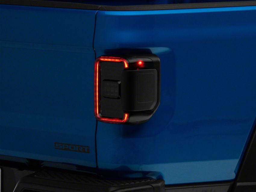 Raxiom JG10490 20-23 Jeep Gladiator JT w/ Factory Halogen LED Tail Lights- Blk Housing (Smoked Lens)