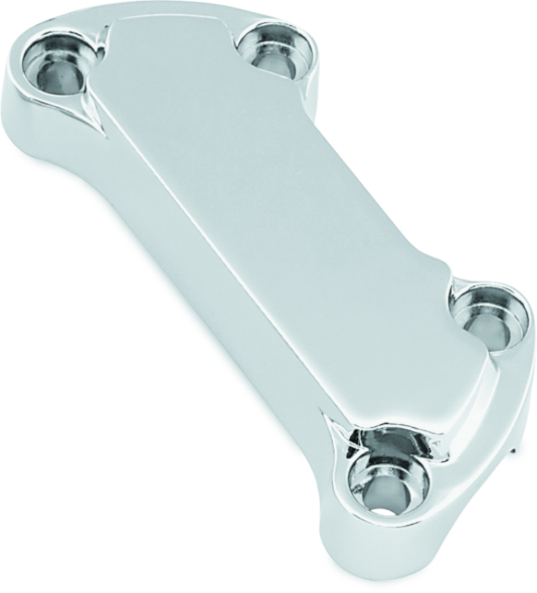 Bikers Choice 493976 74-Up Big Twin and XL Scalloped Handlebar Clamp Without Skirt
