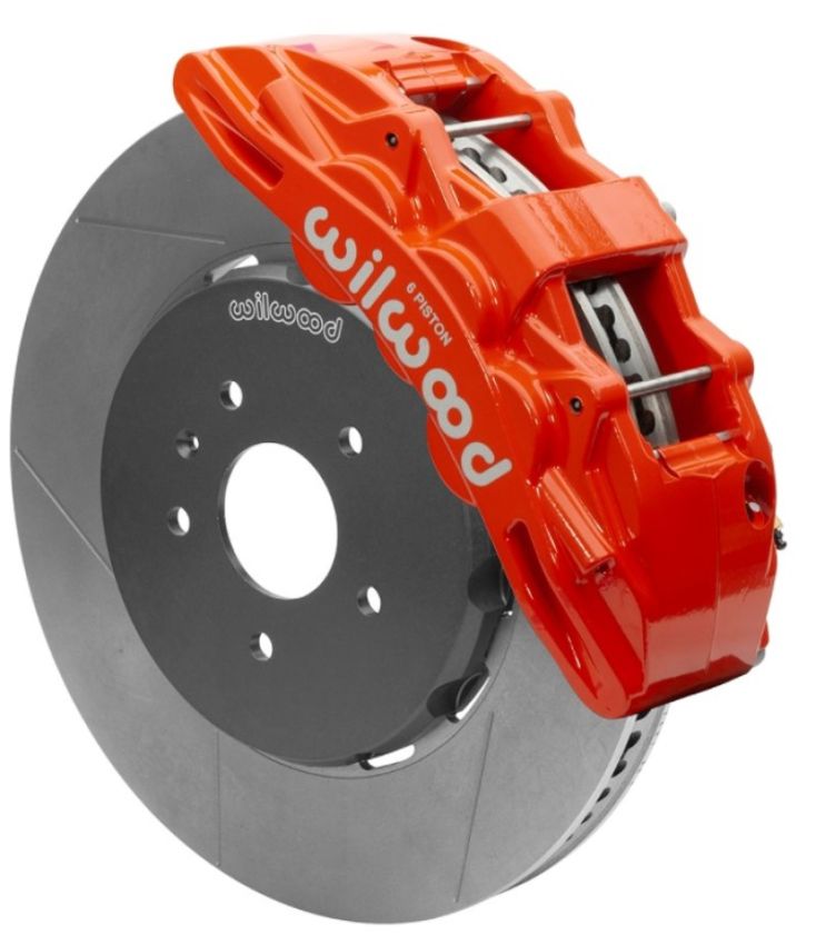 Wilwood 140-15743-R SX6R Front Brake Kit 15in Slotted Red w/ Lines 14+ Chevy Corvette C7