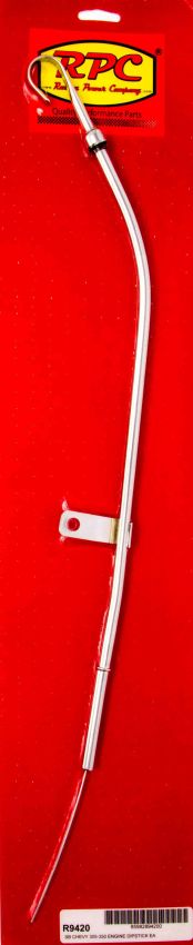 RACING POWER CO-PACKAGED RPCR9420 80-82 SBC Steel Oil Dipstick Chrome