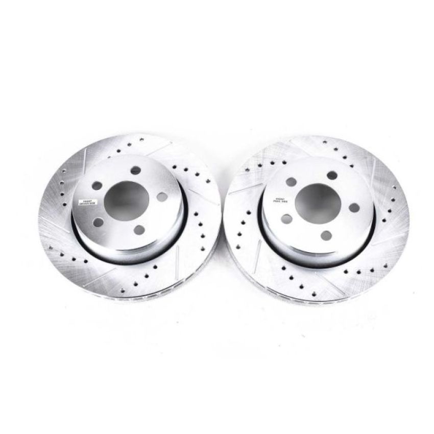 PowerStop AR83071XPR PowerStop Evolution Performance Drilled, Slotted & Plated Brake Rotor Pair