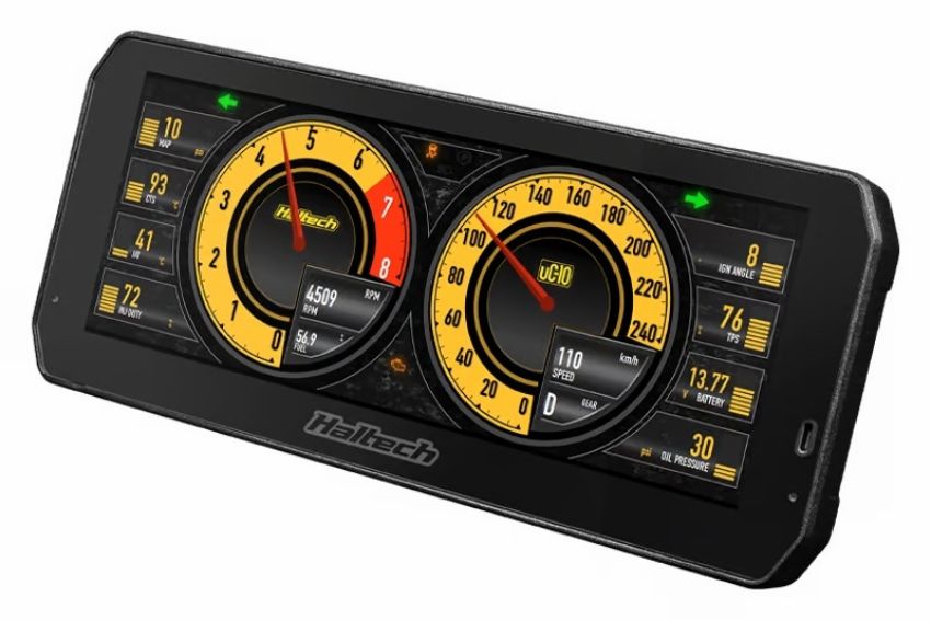 Haltech HT-068000 uC-10 10in Digital Dash Kit w/Cables & Accessories