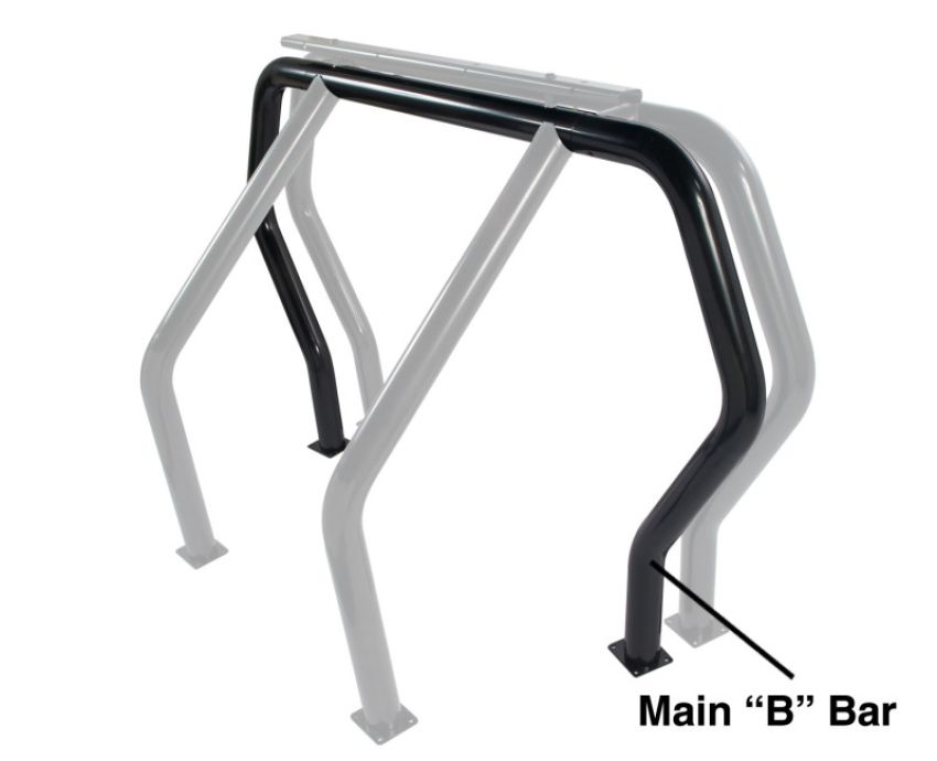 Go Rhino 91002B RHINO Bed Bar - Rear Main B bar - Black