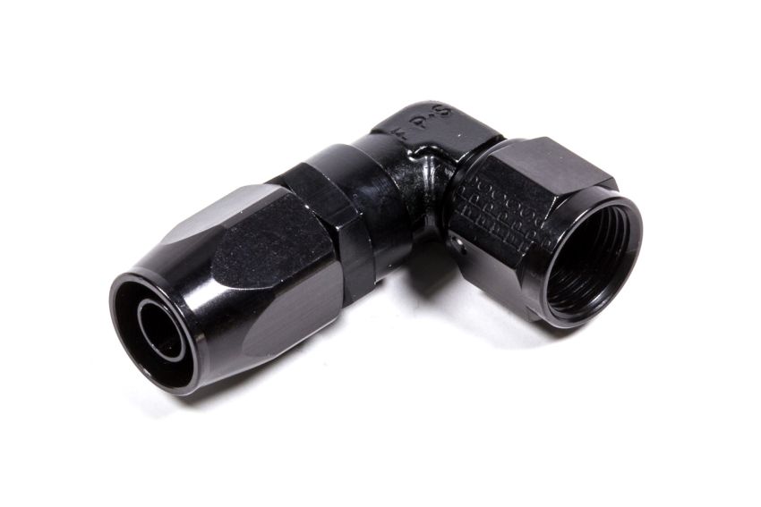 FRAGOLA FRG109108-BL #8 x 90 Low Profile Forged Hose End Black