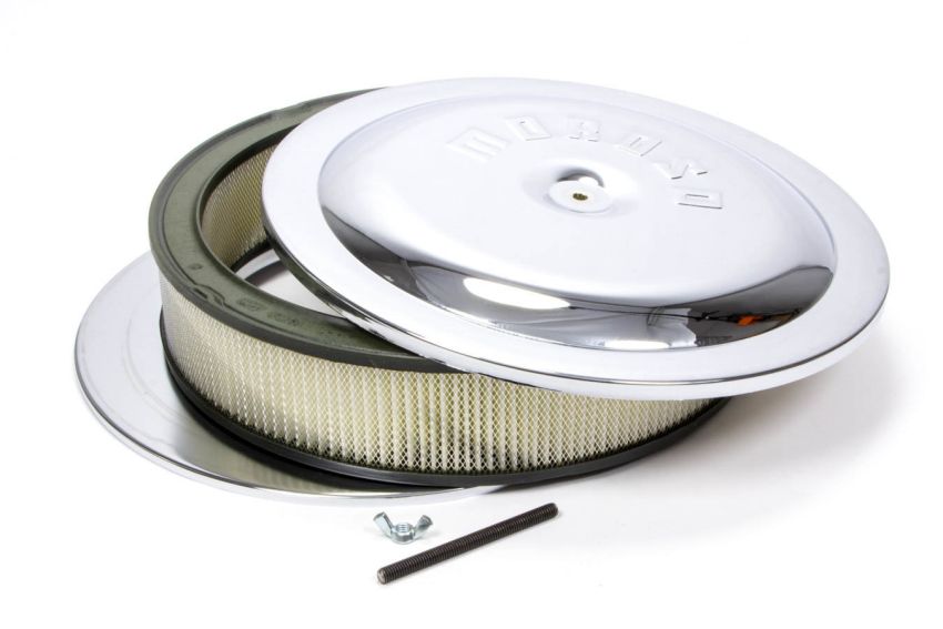 MOROSO MOR65945 14in Chrome Air Cleaner 3in Filter