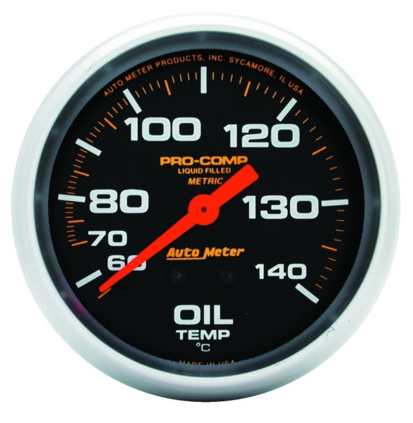AUTOMETER ATM5441 140-280 Oil Temp Gauge with 6ft Capillary Tube