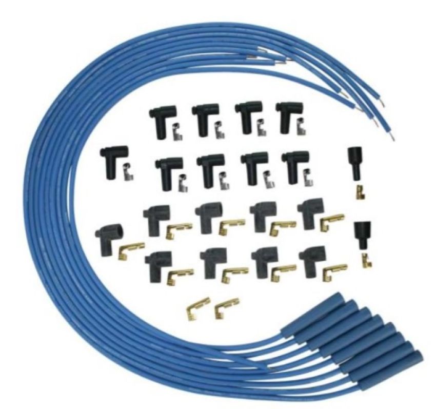 Moroso 72800 Universal Ignition Wire Set - Blue Max - Solid Core - Straight - 36in