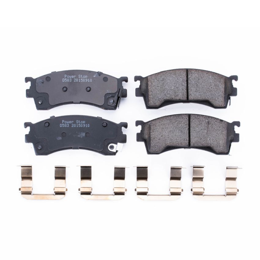 PowerStop 17-583 PowerStop - Z17 Low-Dust Ceramic Brake Pads with Hardware