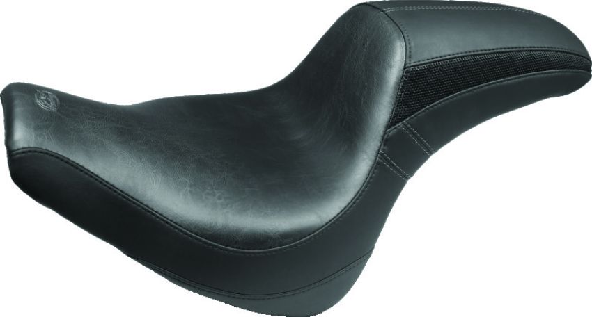Mustang Motorcycle 76251 Mustang 06-17 Harley Softail Wide Tire (200mm) Sport Touring Passenger Seat - Black