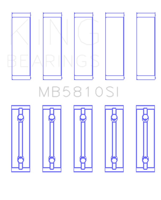 King Toyota 2AR-FE/ 2AR-FXE (Size 0.25) Main Bearing Set