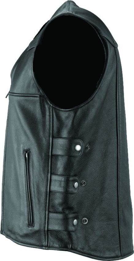 Kuryakyn 094405 Leather By River Road Plains Leather Vest Black - Small