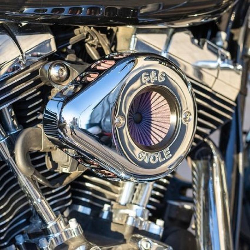 S&S Cycle 170-0721A 01-17 BT Stealth Air Stinger Kit w/ Chrome Teardrop