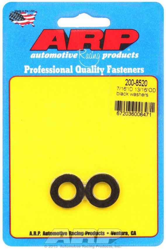 ARP ARP200-8520 7/16 ID x 13/16 OD Black Washers (2pk)