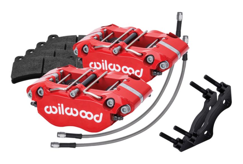 Wilwood 140-16676-R 69-83 Porsche 911 Rear Dynapro Caliper Kit 3in MT - Red