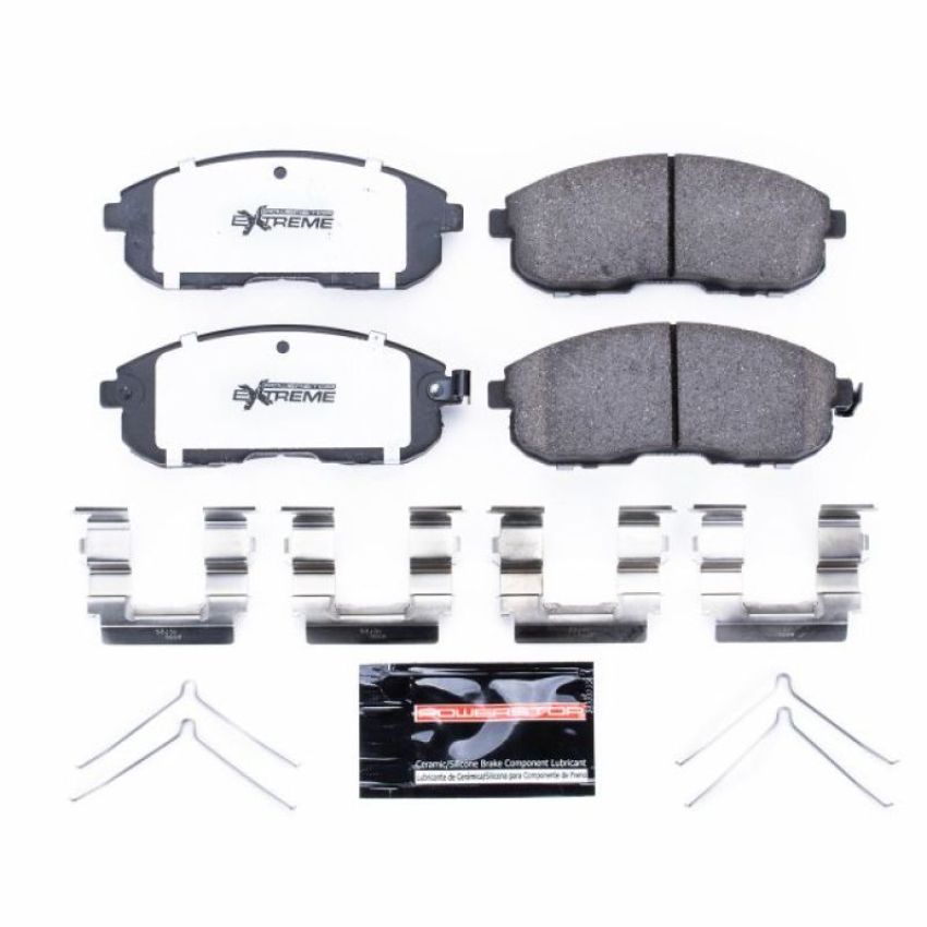 PowerStop Z26-430 PowerStop - Z26 Performance Carbon-Fiber Ceramic Brake Pads with Hardware Kit