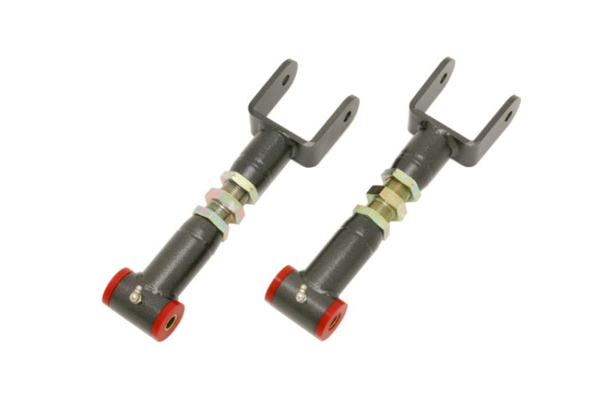 BMR Suspension UTCA002-1H Upper Control Arms, DOM, On-car Adjustable, Poly Bushings, Standard Length
