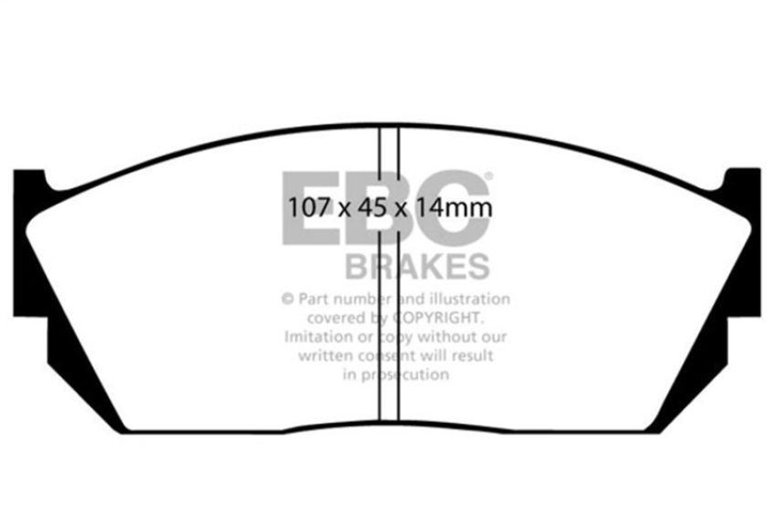 EBC Brakes UD276 Ultimax OEM Replacement Brake Pads