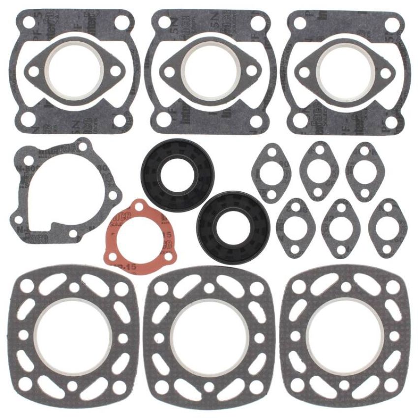 Vertex Pistons 711109A Vertex Gaskets 79-82 Polaris Centurion Complete Gasket Kit w/ Oil Seals
