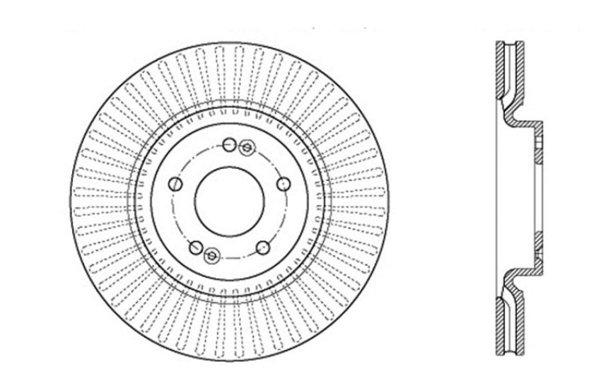 Stoptech 128.50028R Drilled Sport Brake Rotor