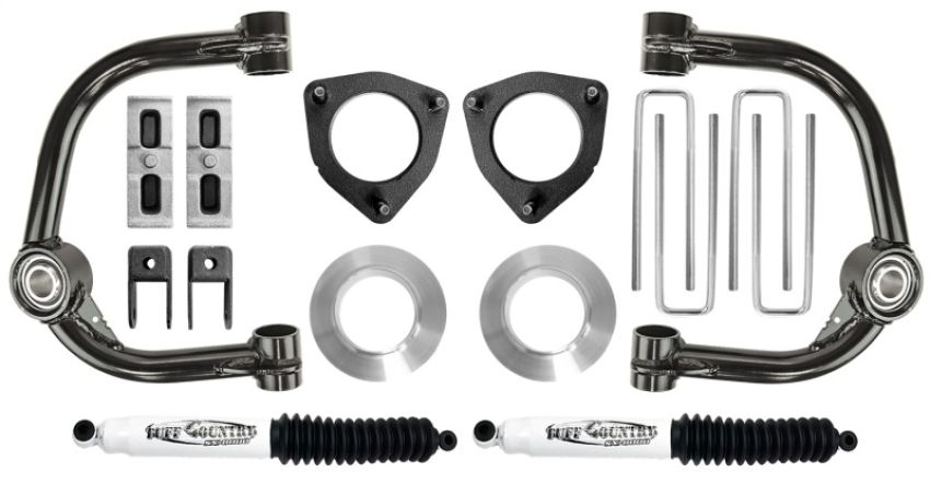 Tuff Country 14199KN 19-23 Chevy 1500 4x4 4in Lift Kit w/ Upper Control Arms & Shocks