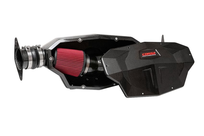 Corsa Performance 44003D Corsa Performance C8 Corvette Carbon Fiber Air Intake with DryTech 3D No Oil Fil