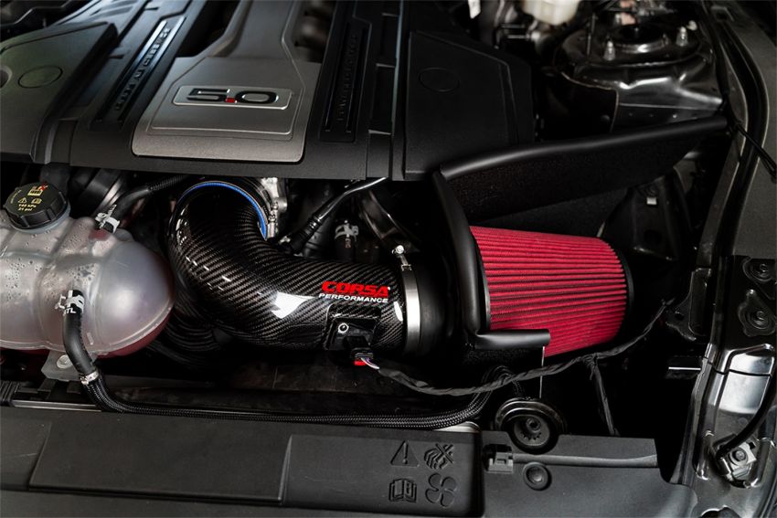 Corsa Performance 44006D Corsa Performance Mustang GT Carbon Fiber Air Intake with DryTech 3D No Oil Filt