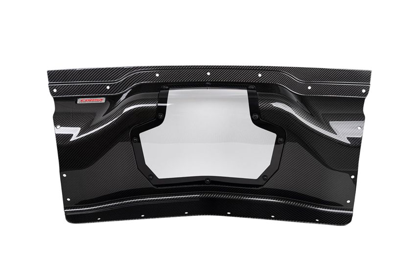 Corsa Performance 44009 Corsa Performance C8 Corvette Carbon Fiber Trunk Panel with Polycarbonate Window