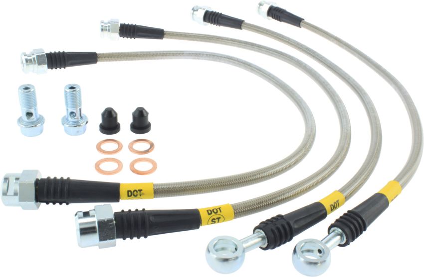 StopTech 08-17 Chevrolet Silverado 1500 Stainless Steel Rear Brake Lines