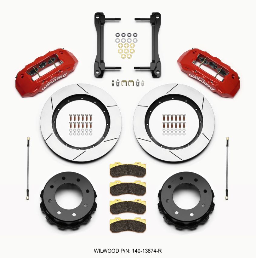 Wilwood 140-13874-R TX6R Rear Kit 15.50in Red 2011-2015 GM Truck/SUV 2500