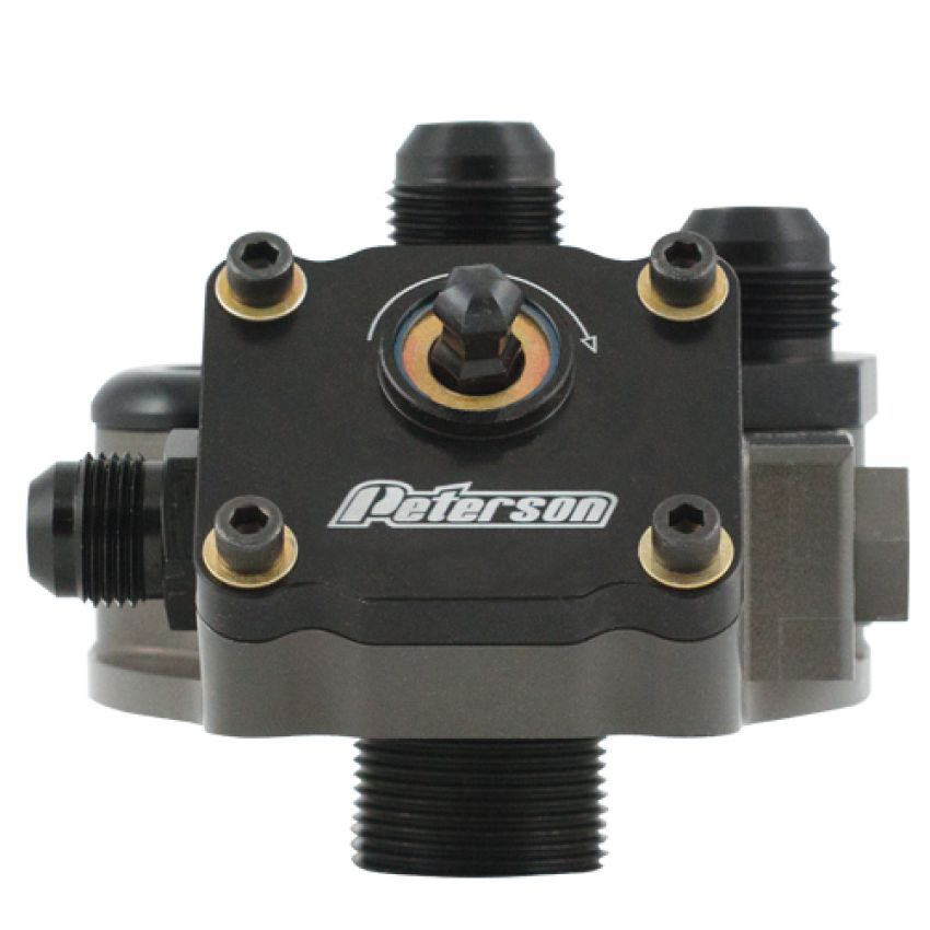 PETERSON FLUID PTR09-1571 Engine Primer Oil Filter Mount 12an 1-1/2-12 Thd