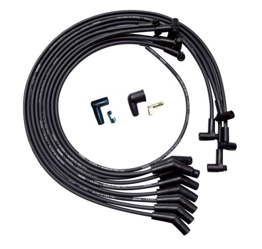 MOROSO MOR51030 Ultra Plug Wire Set SBC Under V/C Black