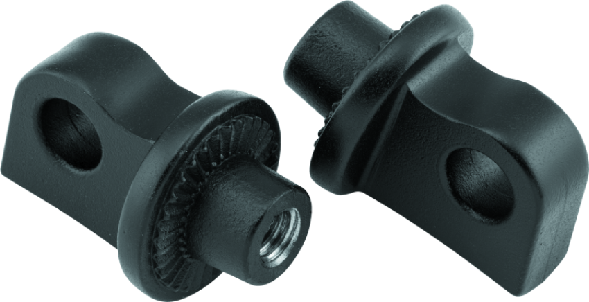 Kuryakyn 8898 Splined Peg Adaptors Satin Black