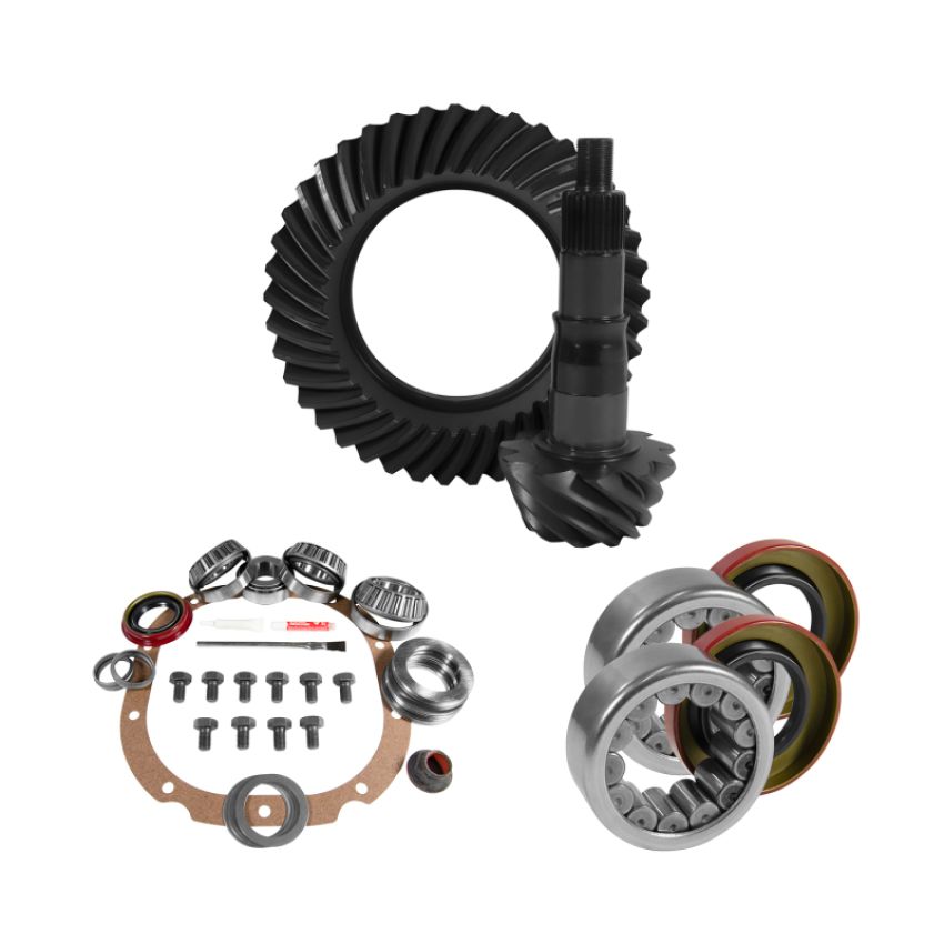 Yukon Gear & Axle YGK2066 Yukon 8.8in Ford 3.73 Rear Ring & Pinion Install Kit 2.99in OD Axle Bearings and Seals