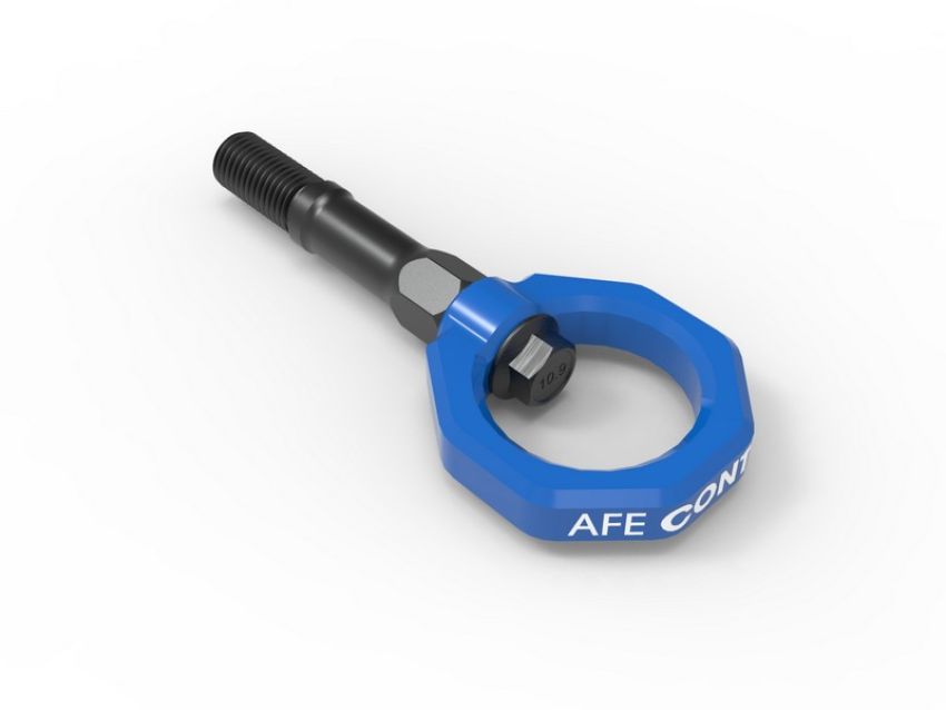 aFe Power 450-401015-L aFe CONTROL Rear Tow Hook Blue