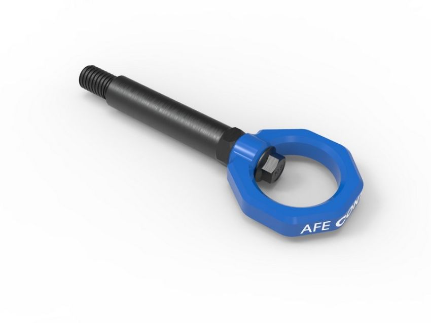 aFe Power 450-502002-L aFe CONTROL Rear Tow Hook Blue