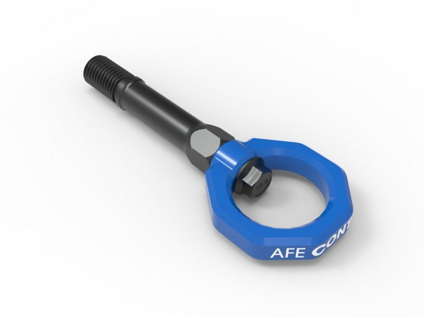 aFe Power 450-712001-L aFe CONTROL Front Tow Hook Blue