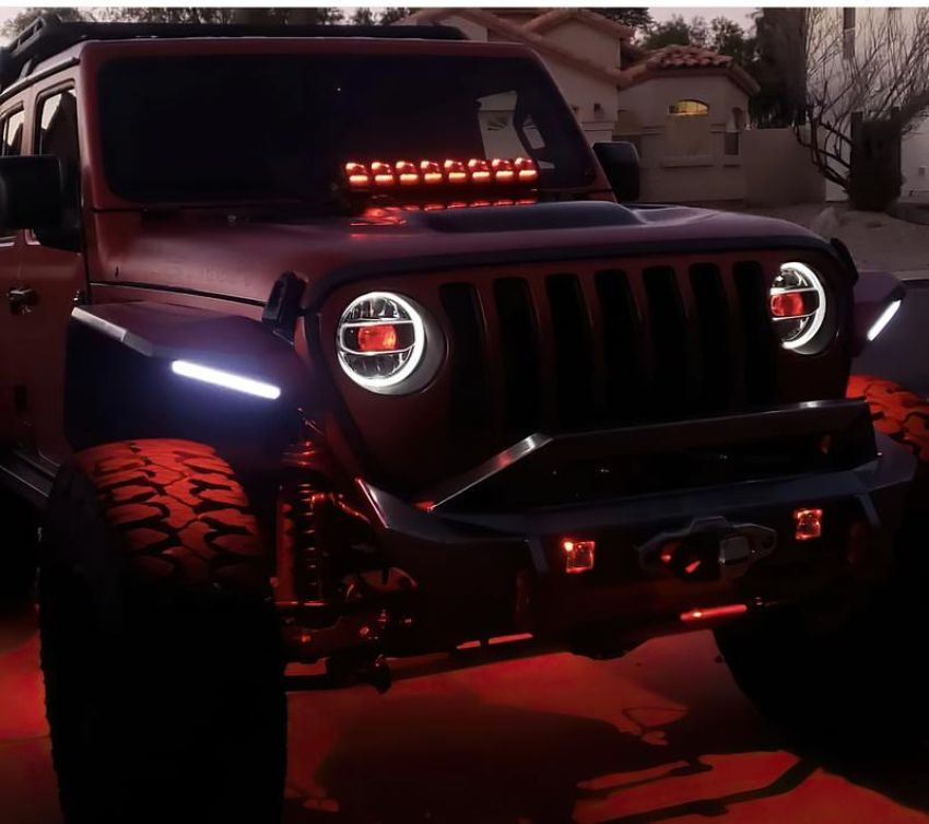 Oracle Lighting 4511-334 Jeep Wrangler JL / Gladiator JT ColorSHIFT(r) Projector Illumination Kit