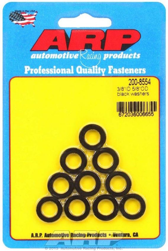 ARP ARP200-8554 Black Washers - 3/8 ID x 5/8 OD (10)