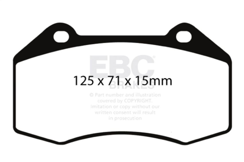 EBC Brakes DP51539NDX Bluestuff NDX Full Race Brake Pads