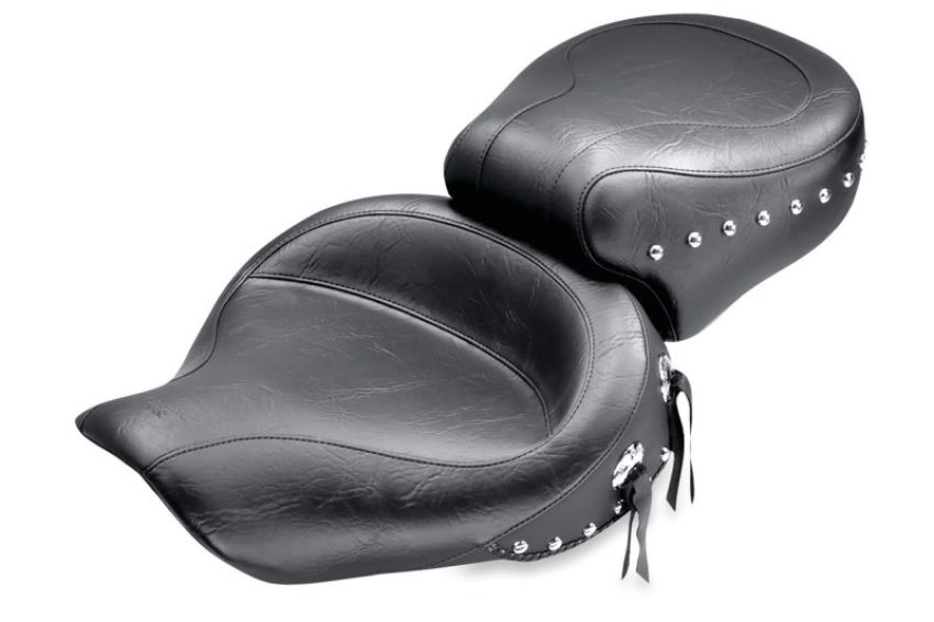 Mustang Motorcycle 75536 Mustang 91-05 Harley Dyna Wide Touring 1PC Seat - Black