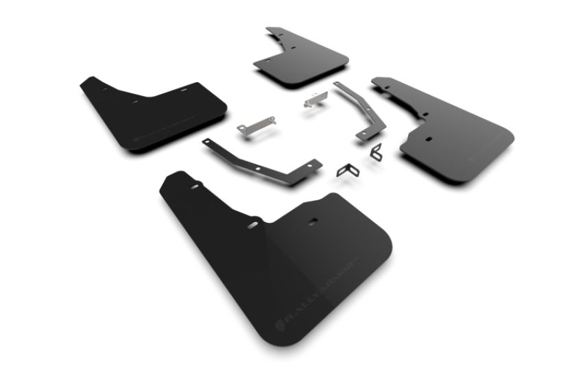 Rally Armor MF132-UR-BLK-MBK Black Mud Flap/Metallic Black Logo
