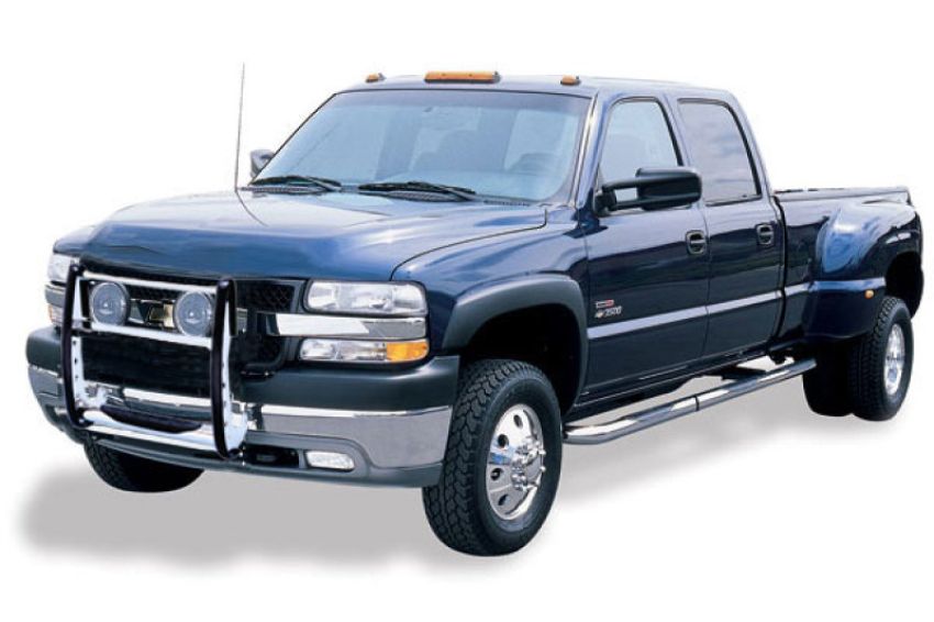 Go Rhino 3163B 07-13 Chevrolet Silverado 1500 3000 Series StepGuard - Black (Center Grille Guard Only)