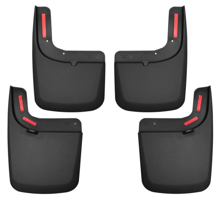 Husky Liners 58476 17 Ford F-250 Super Duty / F-350 Super Duty Front and Rear Mud Guards (w/ Flares) Black