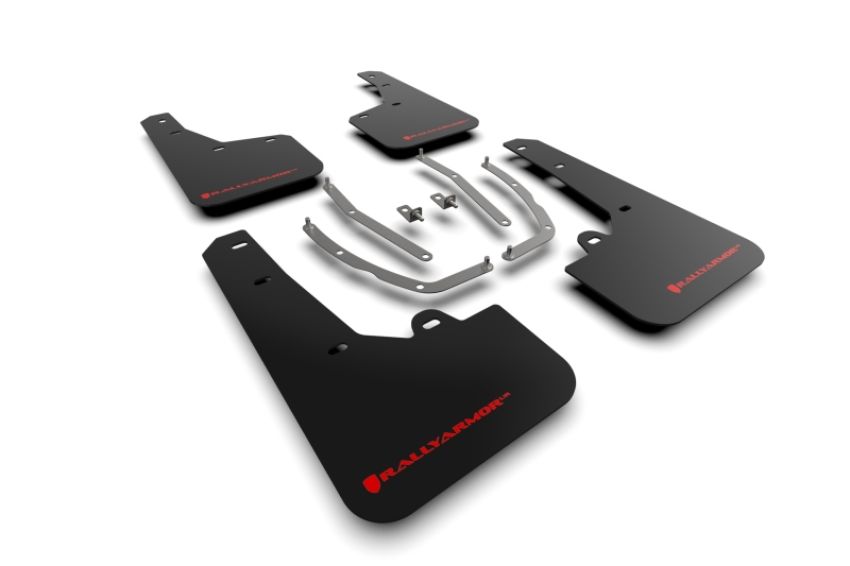 Rally Armor MF75-UR-BLK-RD Black Mud Flap/Red Logo