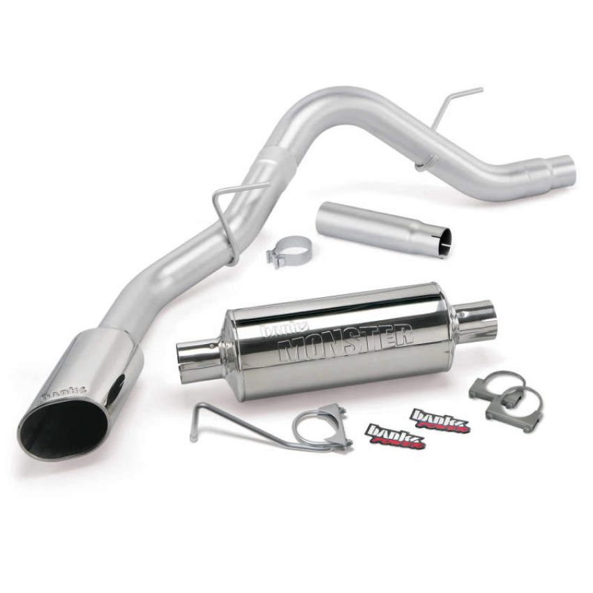 Banks Power 48762 15 Ford F-150 2.7L /3.5L EcoBoost /5.0 V8 Monster Exh Sys - SS Single Exh w/ Chrome Tip